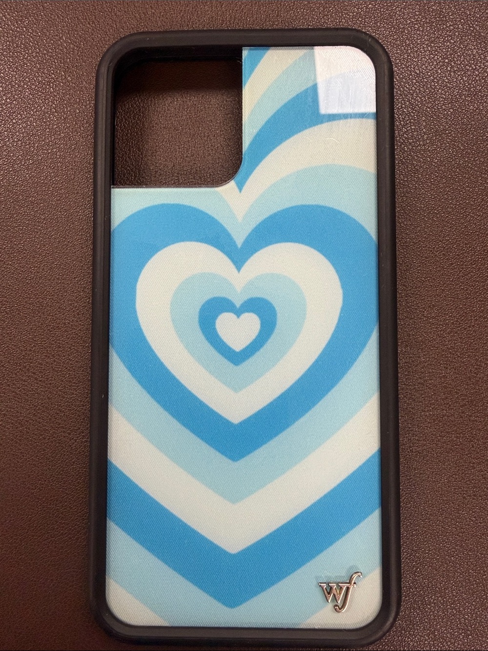 Wildflower Blue Heart Pattern Phone Case